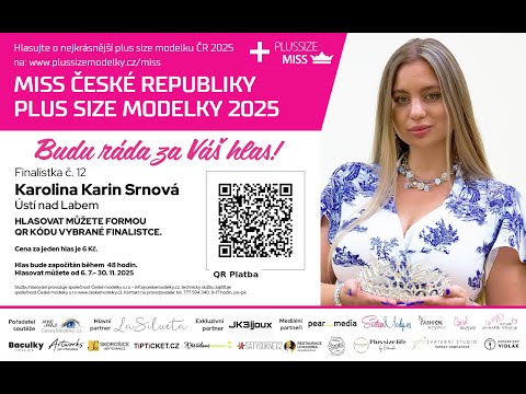 Finalistka s č. 12 soutěže Miss Plus Size Modelky České republiky 2025