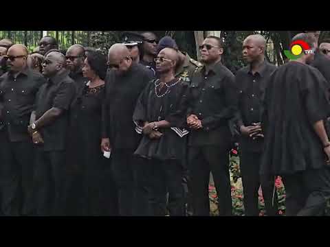 President Mahama leads tribute, lays first wreath for 8 victims of tragic military helicopter crash