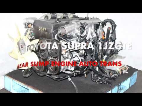JDM TOYOTA SUPRA 1JZ-GTE DOHC TURBO 2.5L REAR SUMP MOTOR AUTOMATIC TRANSMISSION: video still