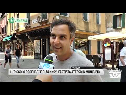 TG VENEZIA (24/05/2019) - IL “PICCOLO PROFUGO” È DI BANKSY. L'ARTISTA ATTESO IN MUNICIPIO