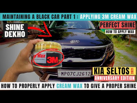 Maintaining a black car part 1 | How to apply  3M Car WAX to get perfect shine | yogesh gupta