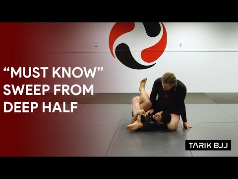 Waiter Sweep from Deep Half Guard