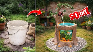 $0 Aquarium From Old Bucket - Everyone Is Shocked