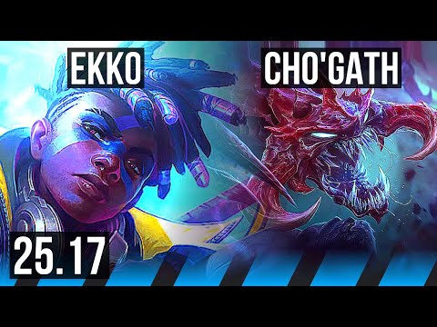 EKKO vs CHO'GATH (MID) | 11/3/8 | NA Challenger | 25.17