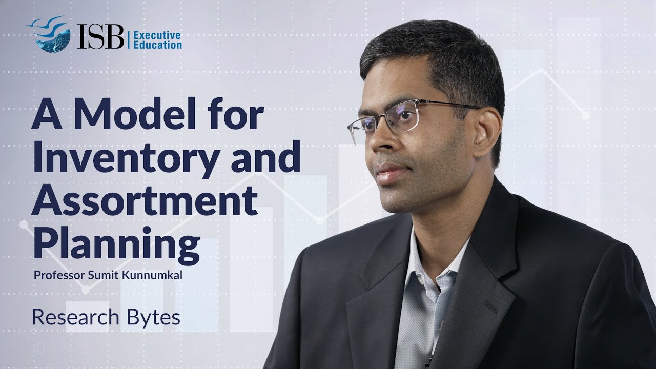 A Model for Inventory and Assortment Planning | Research Bytes S2E6 | Professor Sumit Kunnumkal