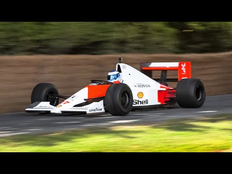 Thumbnail for 1990 McLaren-Honda MP4/5B ex-Ayrton Senna F1 V10 Car in action at Festival of Speed 2022! by Supercar, McLaren MP4/5, video, Car, vide