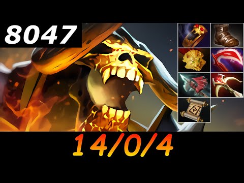 Dota 2 Clinkz 8047 MMR 14/0/4 (Kills/Deaths/Assists) Ranked Full Gameplay