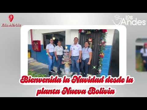 Inicio de la Navidad en la Planta Nueva Bolivia en Mérida 