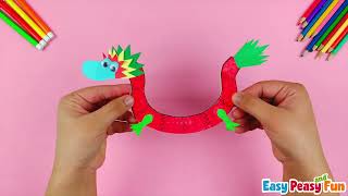 Paper Plate Chinese Dragon Craft