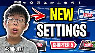 AsianJeff's NEW Settings in Fortnite Chapter 5! (BEST STRETCH RES)