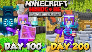 I Survived 200 Days Of Hardcore Minecraft, In A Cave Only World