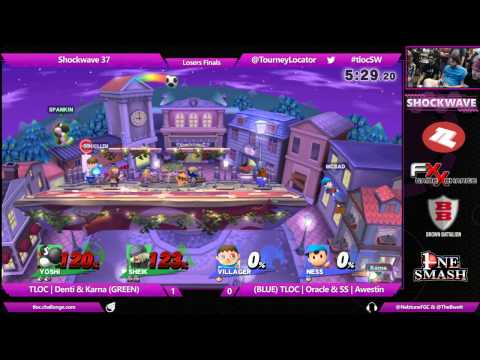 SW 37 Wii U - TLOC | Denti & Karna vs TLOC | Oracle & SS | Awestin - Losers Finals