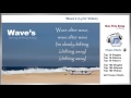 Waves (wave after wave slowly drifting ) Lyric's ...