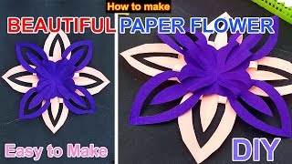 How to Make BEAUTIFUL PAPER FLOWER #Easy to make #DIY #Craft