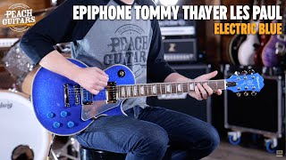 Video thumbnail for No Talking...Just Tones | Epiphone Tommy Thayer Electric Blue Les Paul Outfit by Peach Guitars