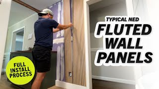 Fluted Wall Panels From Lowe's - Full Installation Process