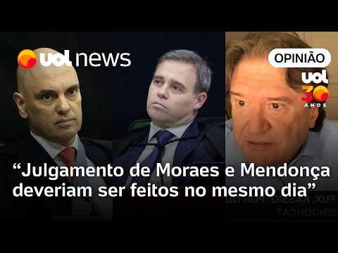 Julgamento de Moraes e Mendonça deveria ser feito no mesmo dia: seria melhor para o STF, diz jurista