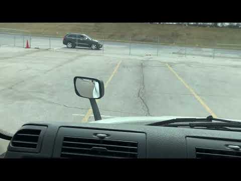 Straight Line Backing a tractor trailer