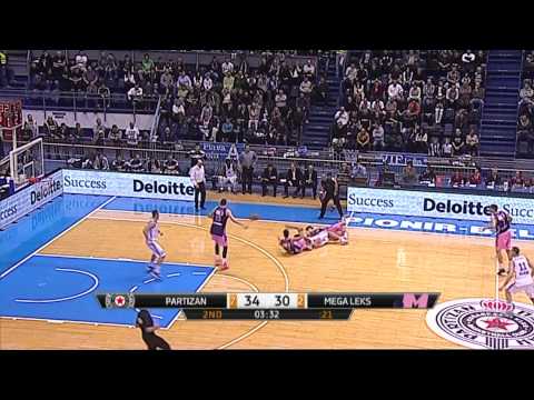 ABA Liga 2014/15, Round 11 match: Partizan NIS - Mega Leks (7.12.2014)