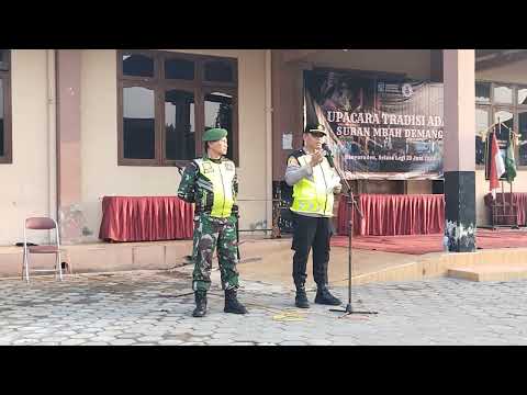 Apel Bersama Pengamanan Kirab Tradisi Suran Mbah Demang