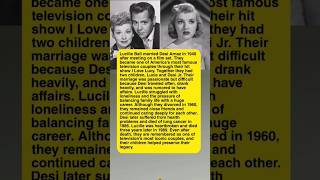 The Sad Marriage of Lucille Ball and Desi Arnaz #love #loyalty