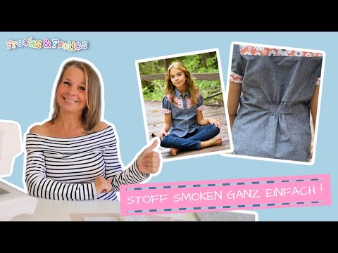Stoff smoken | Mit der Nähmaschine | Nähen lernen | Nähtutorial | Frocks & Frolics