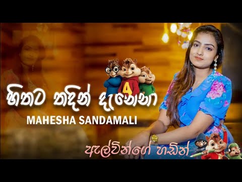 Hithata thadin  danena song chipmunks version