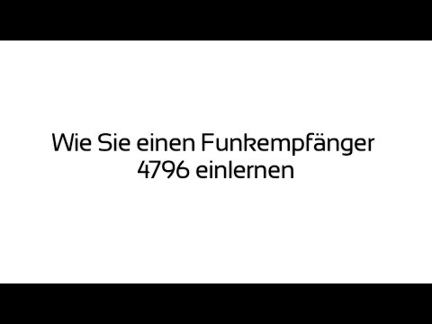SOMMER Einlernen eines Funkempfängers 4796