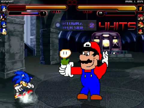 TheMattalocalypse Random Mugen Battle - 080 - Team Sonic VS. Team Mario