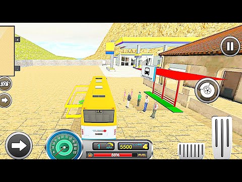 Real Uphill Offroad Bus Driving Game -#35 Bus Simulator Games - New games 2023 - Android Gameplay