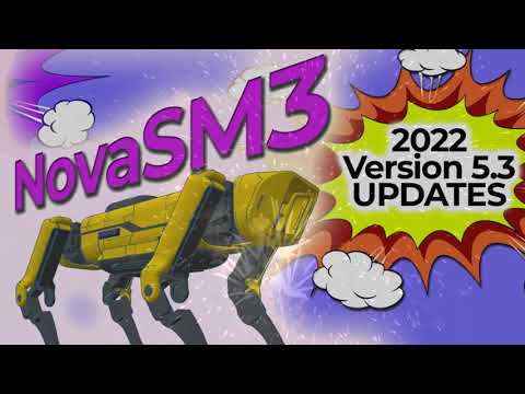 New Year 2022 Version Update - NovaSM3 v5.3 : a Quadruped Robot Dog Spot Mini Clone