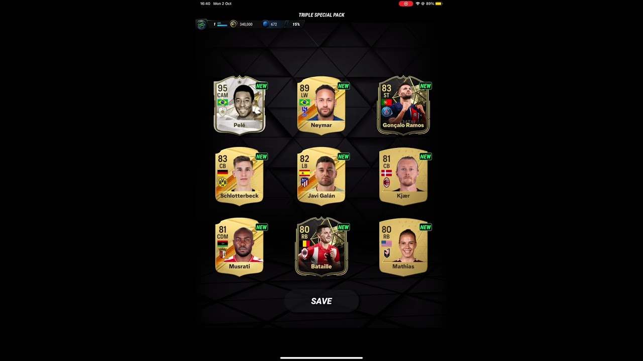 I got pele in MADFUT 24