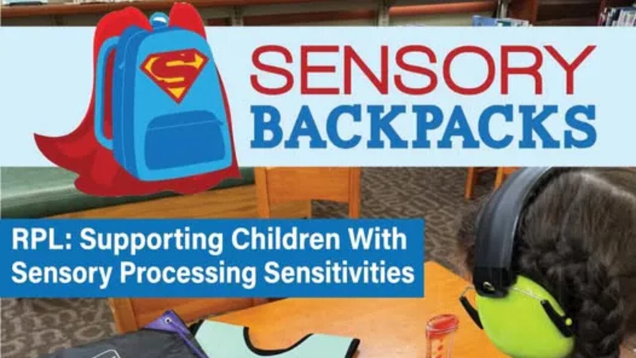 The Rapides Parish Library has sensory backpacks for library use