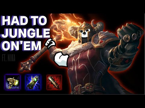 I HAD TO JUNGLE TO FINALLY WIN | NIKA DUO Q - Thor Jungle - Ranked Conquest