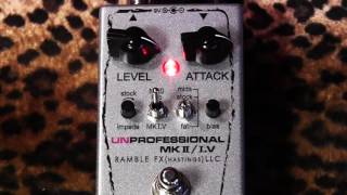 Video thumbnail for Ramble FX UNProfessional MK II / I.V Twin Bender Fuzz pedal of Love by gearmanndude