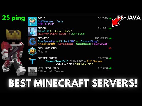 Top 5 Best Crack PvP Server For Java and Mcpe...