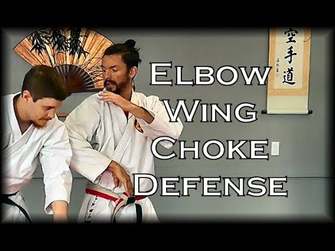 Waza Wednesday 8/16/17 - "Elbow Wing" Oyo Bunkai: Choke Defense