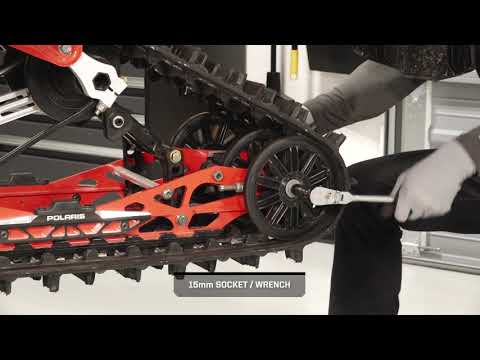 850 INDY VR1 Track Inspection And Tension Adjustment - Polaris Snowmobiles