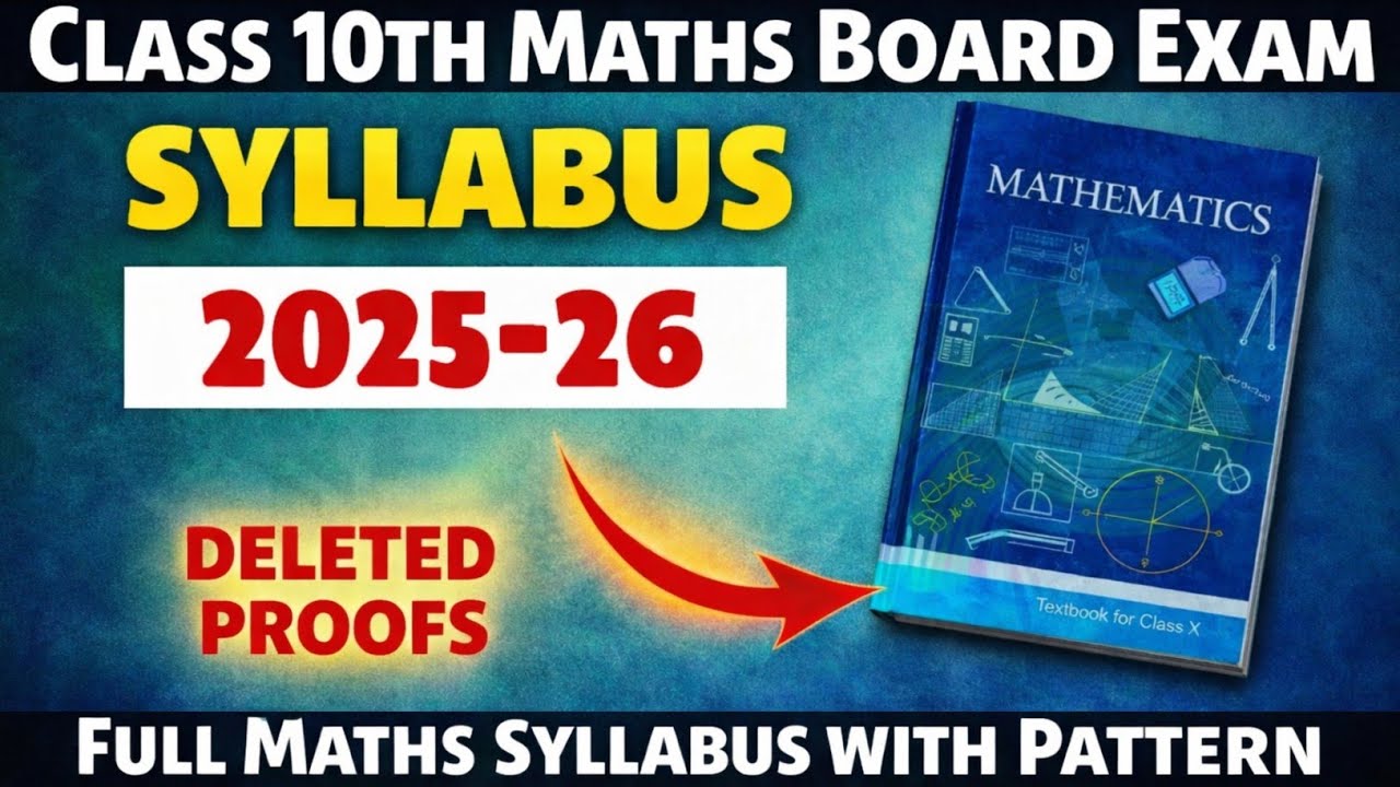 Class 10 Maths Syllabus 2025-26 Cbse Board | Class 10 Maths Syllabus 2025-26