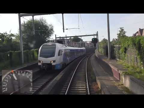 Meerijden met de machinist van Enschede naar Amersfoort. (Met snelheidsmeter)