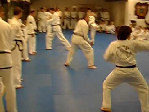 Hyong-Vorführung Blaugurte