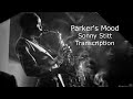 Parker's Mood/Charlie Parker-Sonny Stitt's (Eb) Solo. Transcribed by Carles Margarit