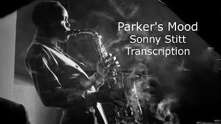 Parker's Mood/Charlie Parker. Sonny Stitt's Solo. Transcribed by Carles Margarit