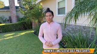 Women's Long Sleeve Golf Polo Shirts