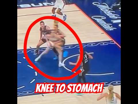 Caitlin Clark Takes Knee to Stomach from Sheldon #caitlinclark #basketball #shorts