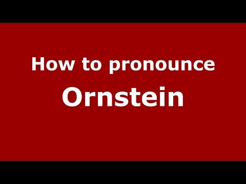 How to pronounce Ornstein (Brazilian Portuguese/Brazil)  - PronounceNames.com