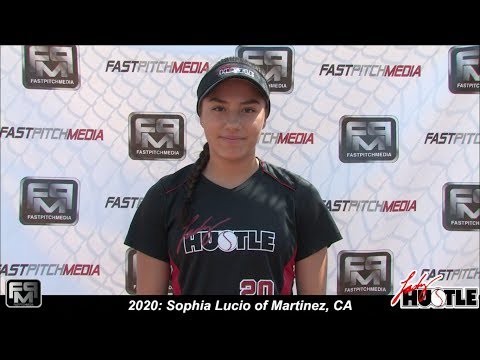 2020 Sophia Lucio Pitcher and Outfield Softball Skills Video - Lady Hustle