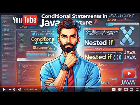 Nested If In Java In English Java Lecture 7 Conditional Statements Theprogrammertrain Java