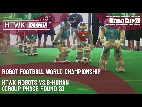 Robotics Football World Championship - HTWK Robots vs. B-Human (Group Phase Round 2)