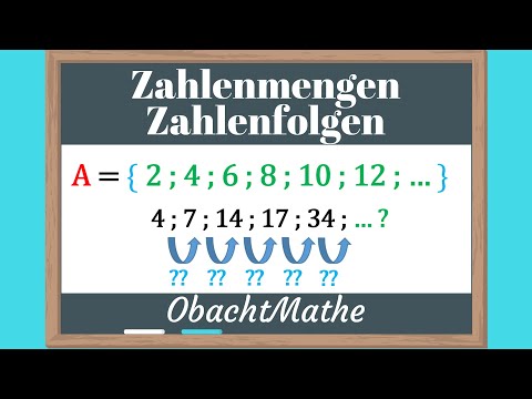Zahlenmengen und Zahlenfolgen: Was ist das? | ganz einfach erklärt | ObachtMathe